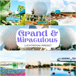 Paramètres prédéfinis Grand & Miraculous, Paramètres prédéfinis lumineux et aérés, Paramètres prédéfinis estival, Paramètres prédéfinis Blogger, Paramètres prédéfinis vibrants