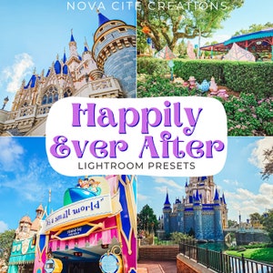 5 Happily Ever After Presets - Theme Park Presets - Vacation Preset - Spring Presets - Summer Preset