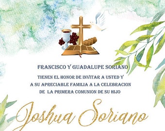 Invitación a la primera comunión
