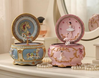 Vintage Swan Lake Music Box: Hand-painted Porcelain, Natalia