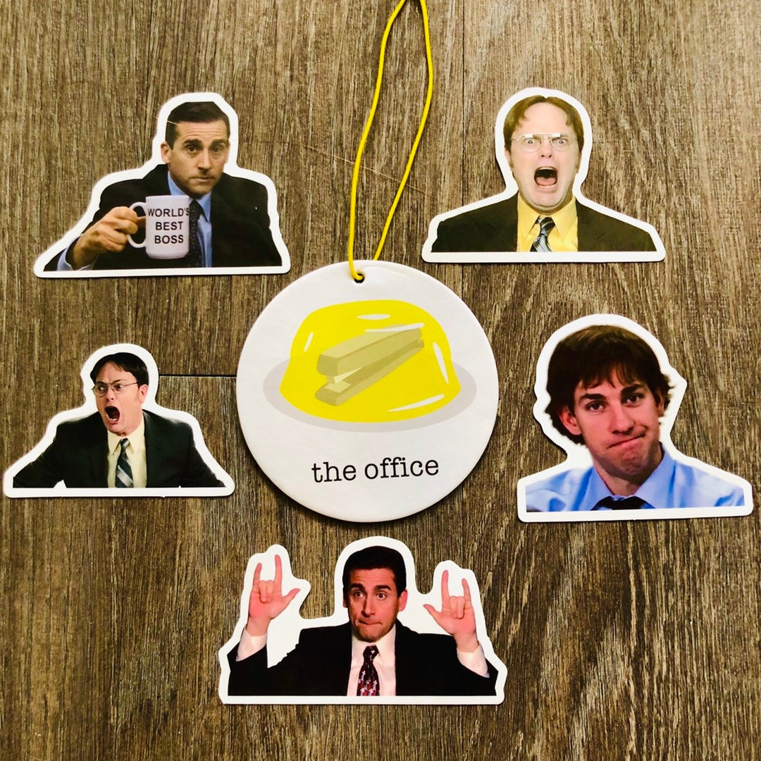 Stapler in Jello Air Freshener the Office Car Freshener Dwight Schrute