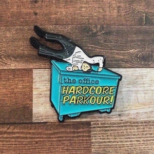 The Office - Hardcore Parkour! - Enamel Pin