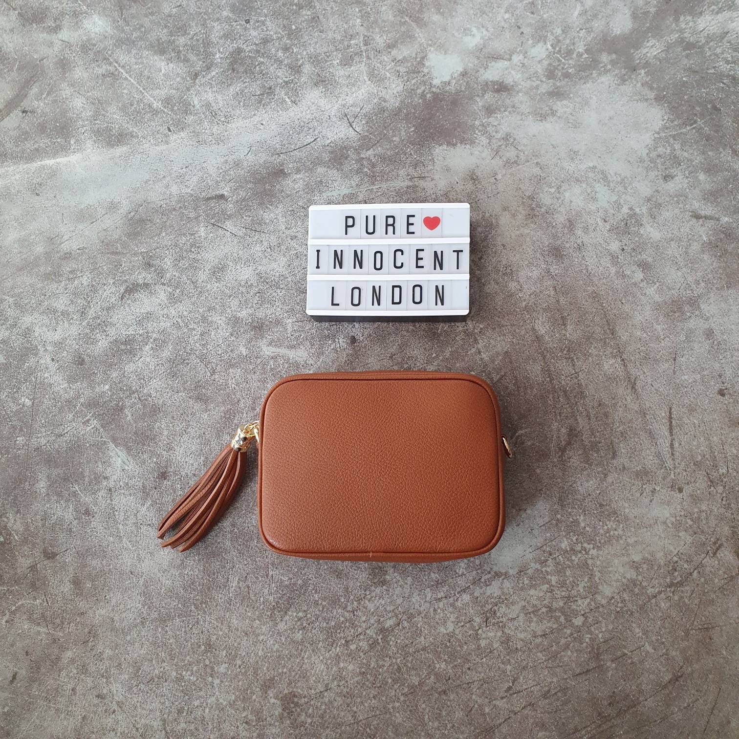 Camera Bag + Flap Crossbody - Tan by Pop Ups