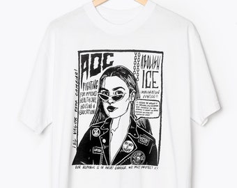 AOC T-shirt | The Right to Fight Zine Tee