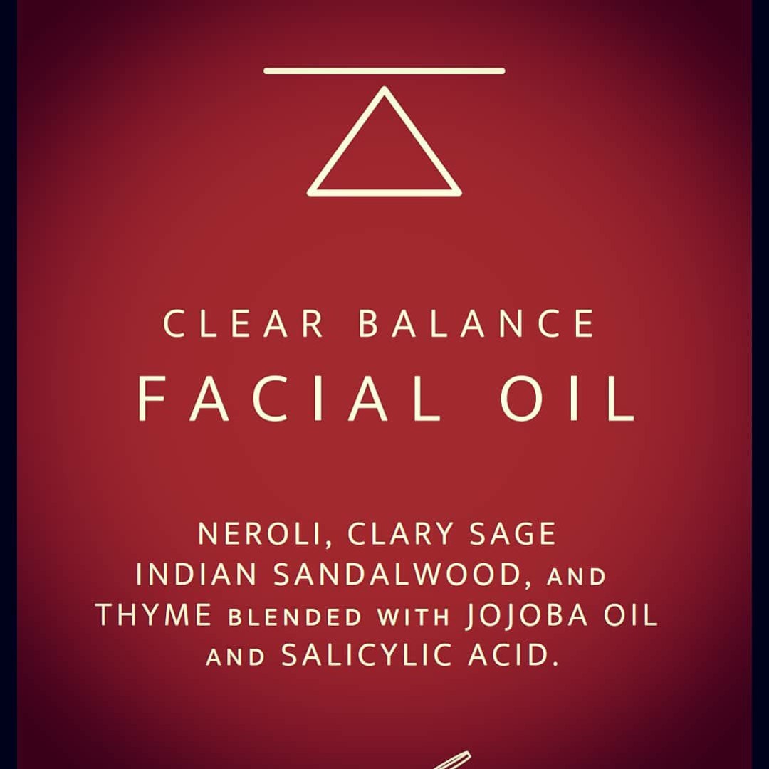 Clear Balance Facial Oil Organic Certified. Luxury Clean Beauty Facial Skincare Etsy