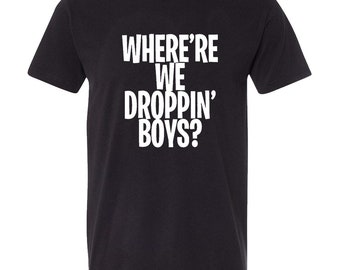 where we dropping game tshirt video game tshirt adult youth tee shirt - fortnite save the world merch