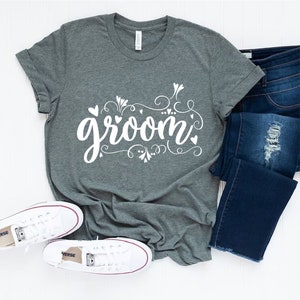 Groom T-Shirt - Customized Graphic Tee - Gift For Groom - Casual Wear - Wedding Vibes - Men Tee - Bachelorette party Tee -Cherished Moments