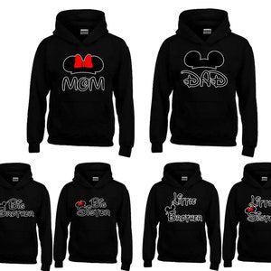 All Family Set Hoodie, Mom Dad Sister Brother Sweatshirt, Family Member Hoodie Sweatshirt, Create Your Costume, Comfortable Wear, Party Tee