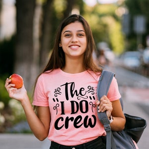 The I Do Crew T-Shirt - Maßgeschneiderte Grafik Unisex T-Shirt - Freizeitkleidung - Hochzeitsmomente - Hochzeit Squad - Junggesellinnenabschied T-Shirt - Enge Freunde
