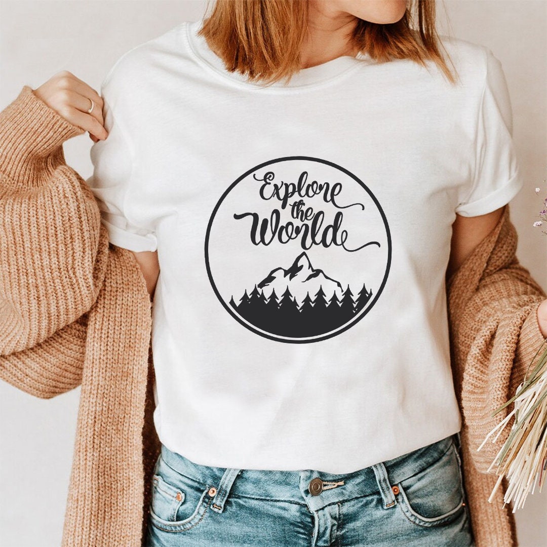 Explore the World T-shirt - Customized Graphic Unisex Tee -world