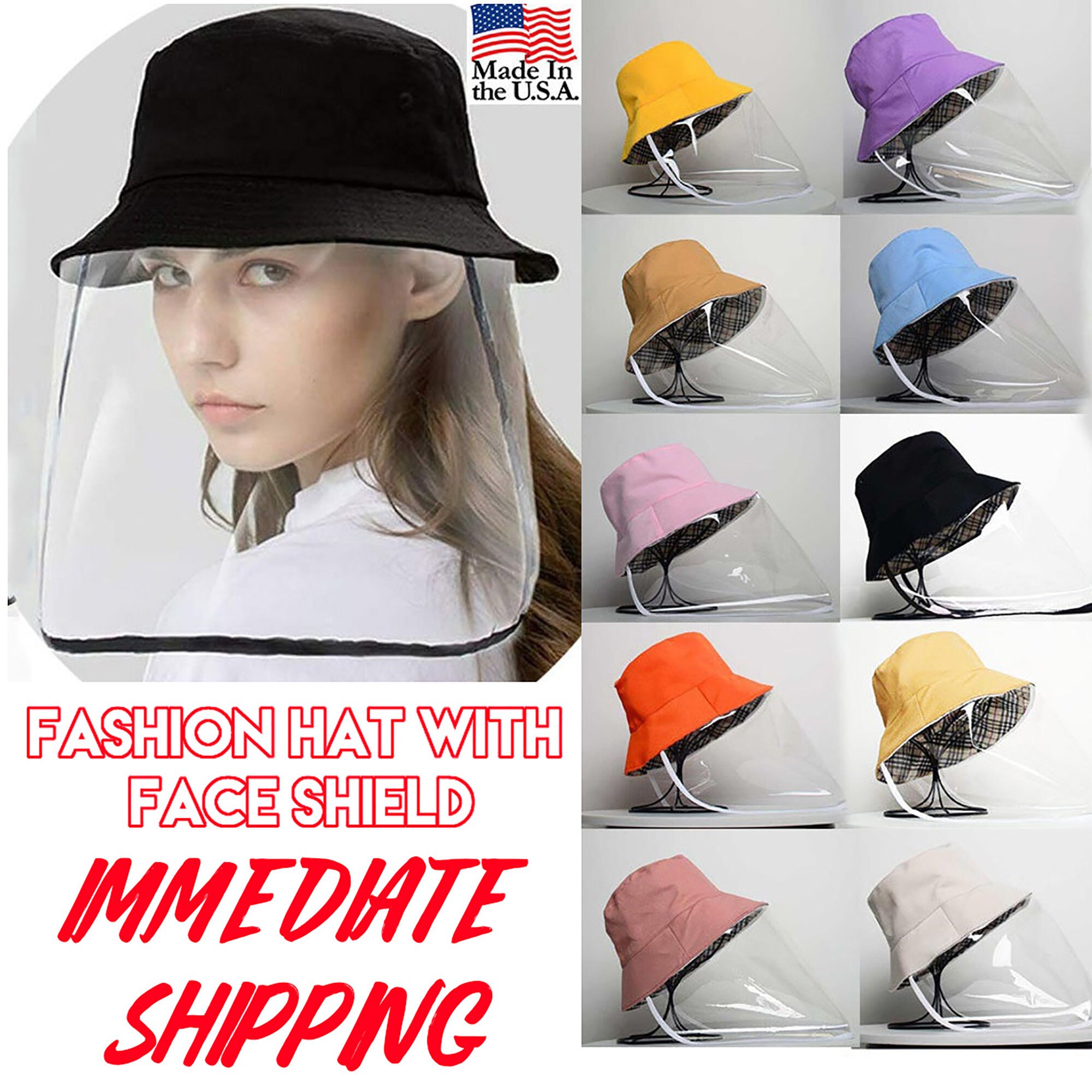Anti Spitting and Anti Saliva Fog Dust UV Sun Full Protective Hat Cover Outdoor Fisherman Hat Protective Bucket Hat Adjustable Size for Men and Women Anti Spitting and Anti Saliva Fog Dust UV Sun Full Protective Hat Cover Outdoor Fisherman Hat Protective Bucket Hat Adjustable Size for Men and Women
