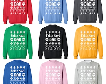 Felix Navi DAD Ugly Christmas Sweater Christmas Sweatshirt Funny Xmas Sweater Sweatshirt CREWNECK