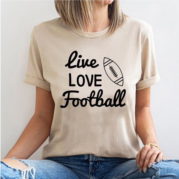 Live Love Football T-shirt - Customized Graphic Unisex Tee