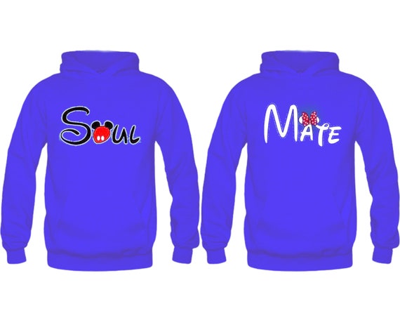 Moletom unissex de casal Alma Gêmea casais Hodies Moletom