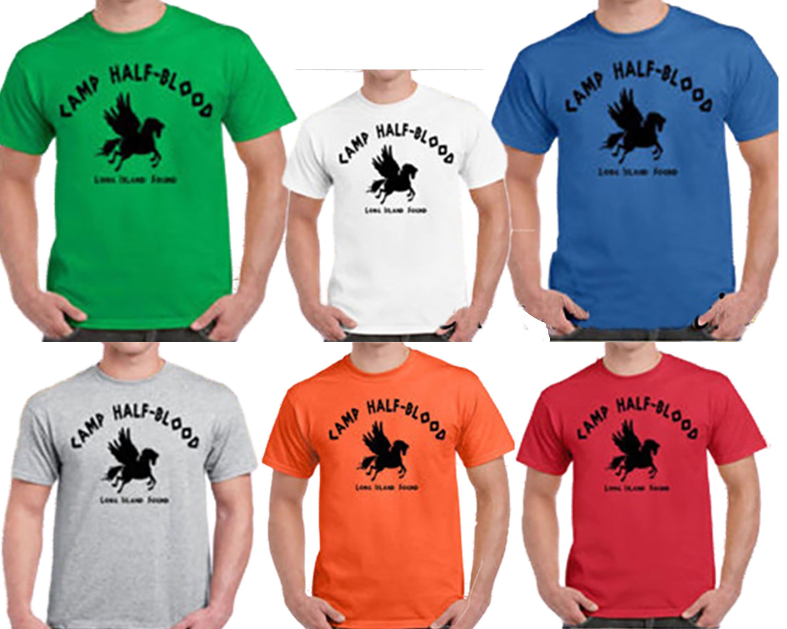 Camp Half-Blood Long Island MAN T-SHIRT Demi-God Greek Gods tees ALL COLOR