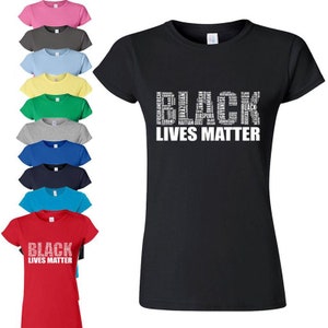Camiseta black lives matter, camiseta de cartas vintage para mujeres, camiseta gráfica, camiseta de algodón hecha a mano, regalo del Día de la Madre, regalo de cumpleaños