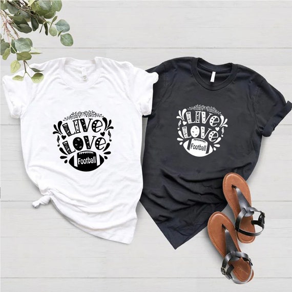Live Love Football T-shirt - Customized Graphic Unisex Tee