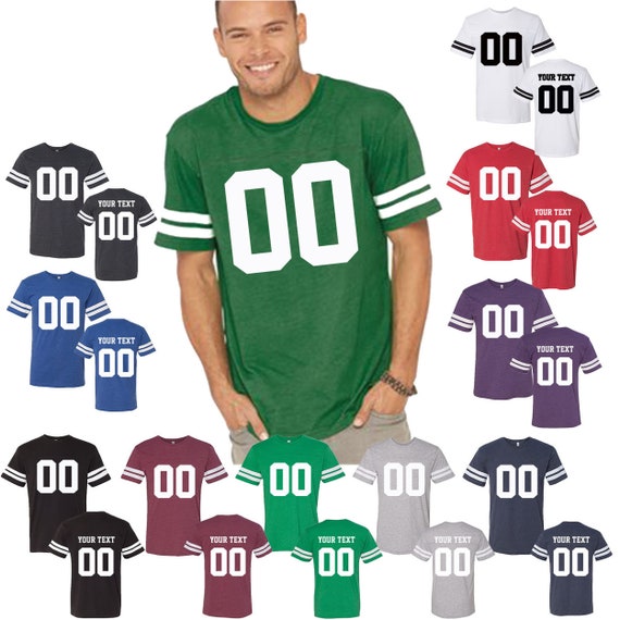 Personalized Football Shirt Customized Football Jersey Team Tshirt Adult  Mens Jersey Sport Own Custom Team Jersey Big FRONT Name and Number
