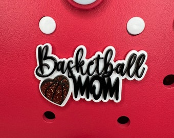 Basketball Mom Bogg Bag Charm: Sports Team Accessory
