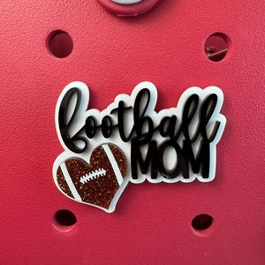 Football Mom Bag Charm: Bogg Style Accessory
