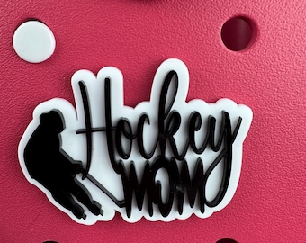 Hockey Mom Bag Charm: Bogg Style Accessory, Sports Team Mom Gift