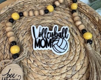 Volleyball Mom Charm for Bogg Bag: Sports Mom Accessory