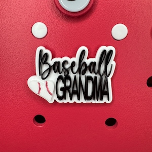 Baseball Oma Anhänger für Bogg Bags - Sport Oma - Baseball Familie Geschenk - Großmutter Geschenk