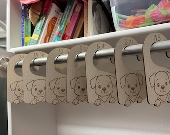 Divisores de armario para la habitación de tu cachorro: organizador de ropa para bebé niño (desde recién nacido hasta 24 meses)