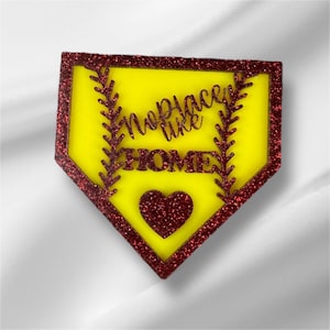 Dije para bolso de Bogg con el Home Plate: regalo para mamá de softbol