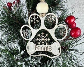 Adorno navideño personalizado para perro: decoración navideña personalizada para tu mascota