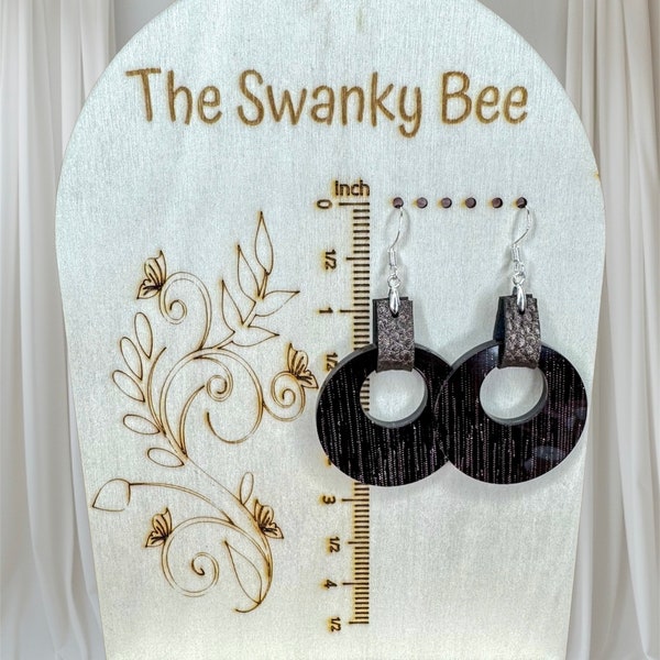 Midnight Sky Earrings - Handmade Celestial Dangle Earrings - Night Sky Jewelry - Galaxy Inspired Earrings - Statement Earrings