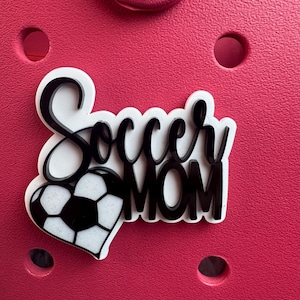 Soccer Mom Bogg Bag Charm: Handmade Sports Bag Accessory