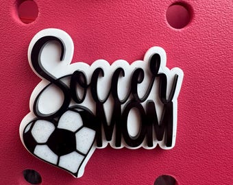 Soccer Mom Bogg Bag Charm: Handmade Sports Bag Accessory