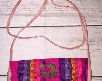 Borsa a tracolla piccola Boho Borsa a tracolla etnica multicolore Boho
