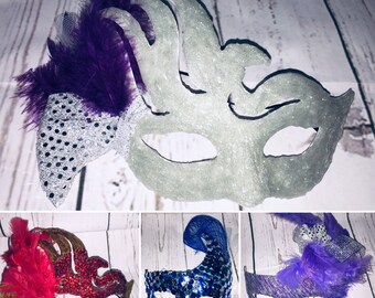 Masquerade Mask Handcrafted Party Halloween New Year’s Eve