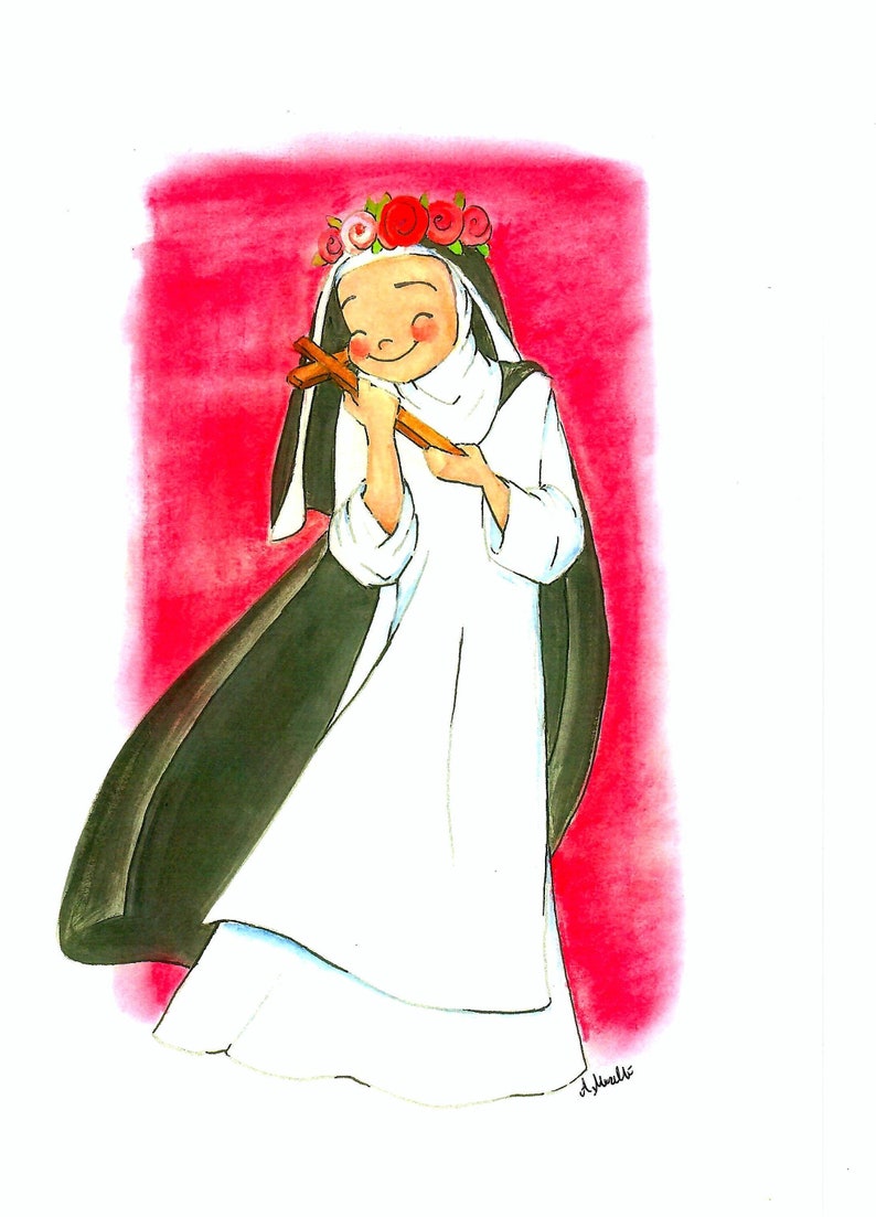 St. Rose of Lima Multiple Sizes Print Catholic Art and Gift Etsy