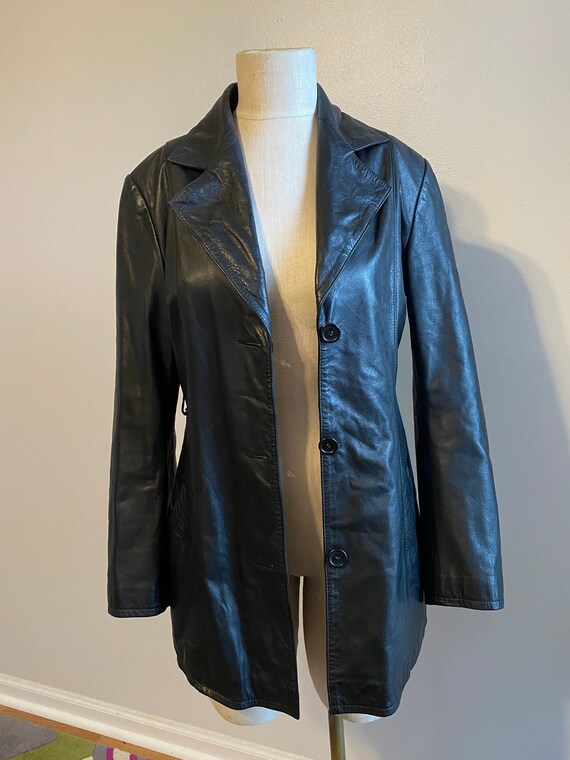 Leather Coat, Vintage Leather Jacket, Vintage Clot