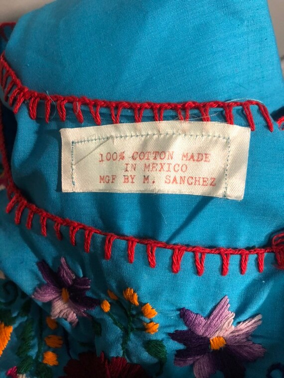 Vintage Dress, Mexican Dress, Embroidered Dress, … - image 5