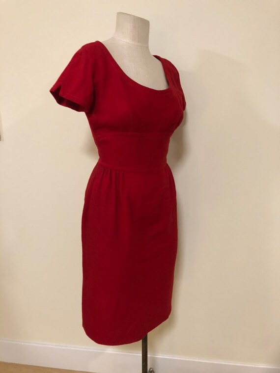 1960s red dress