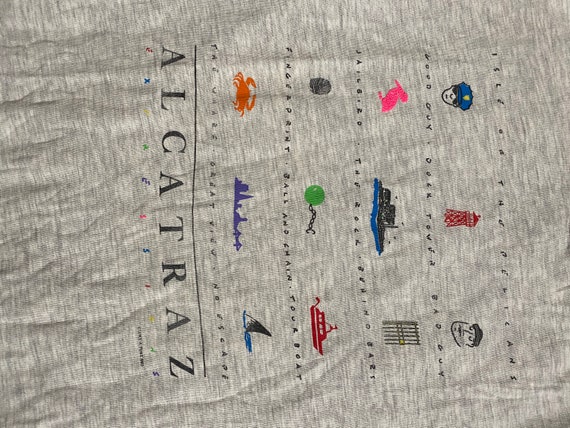 Vintage Alcatraz T Shirt, Single Stitch, Vintage … - image 4