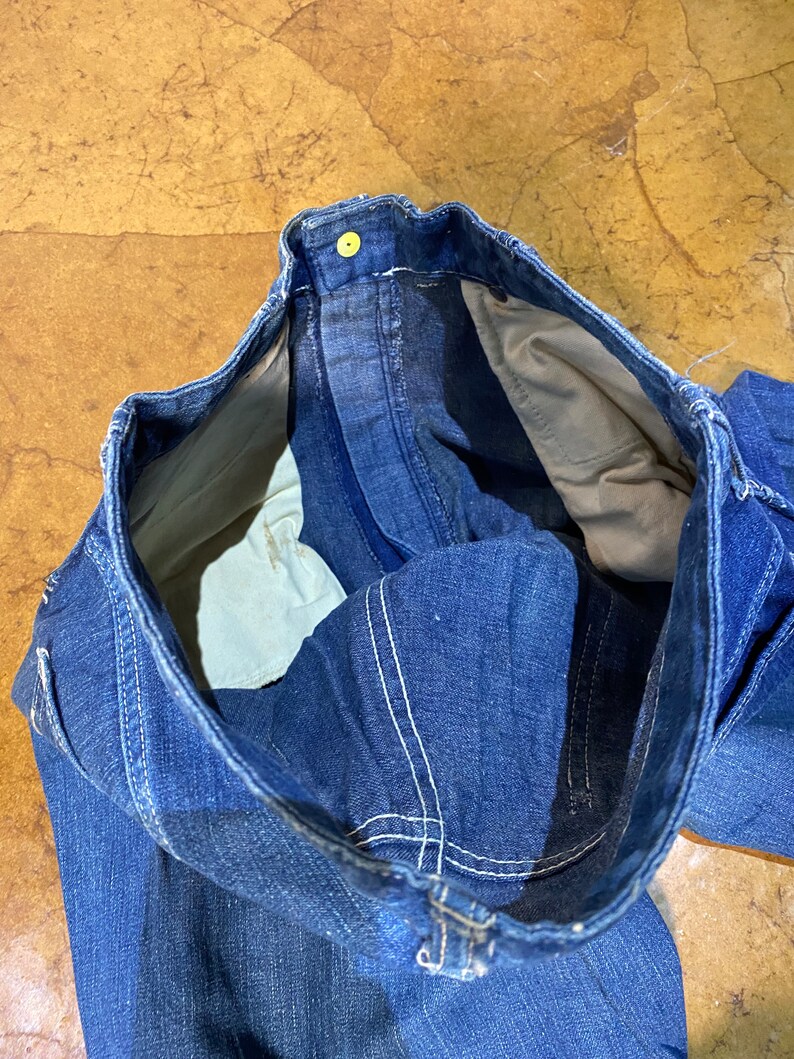 1950's Jeans, Billy the Kid Jeans, Vintage Denim, Vintage Clothing Etsy