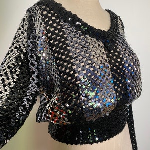 Vintage Sweater, Liili Diamond Vintage Fashion, Vintage Clothing, Sequins, 1970&#39;s Fashion