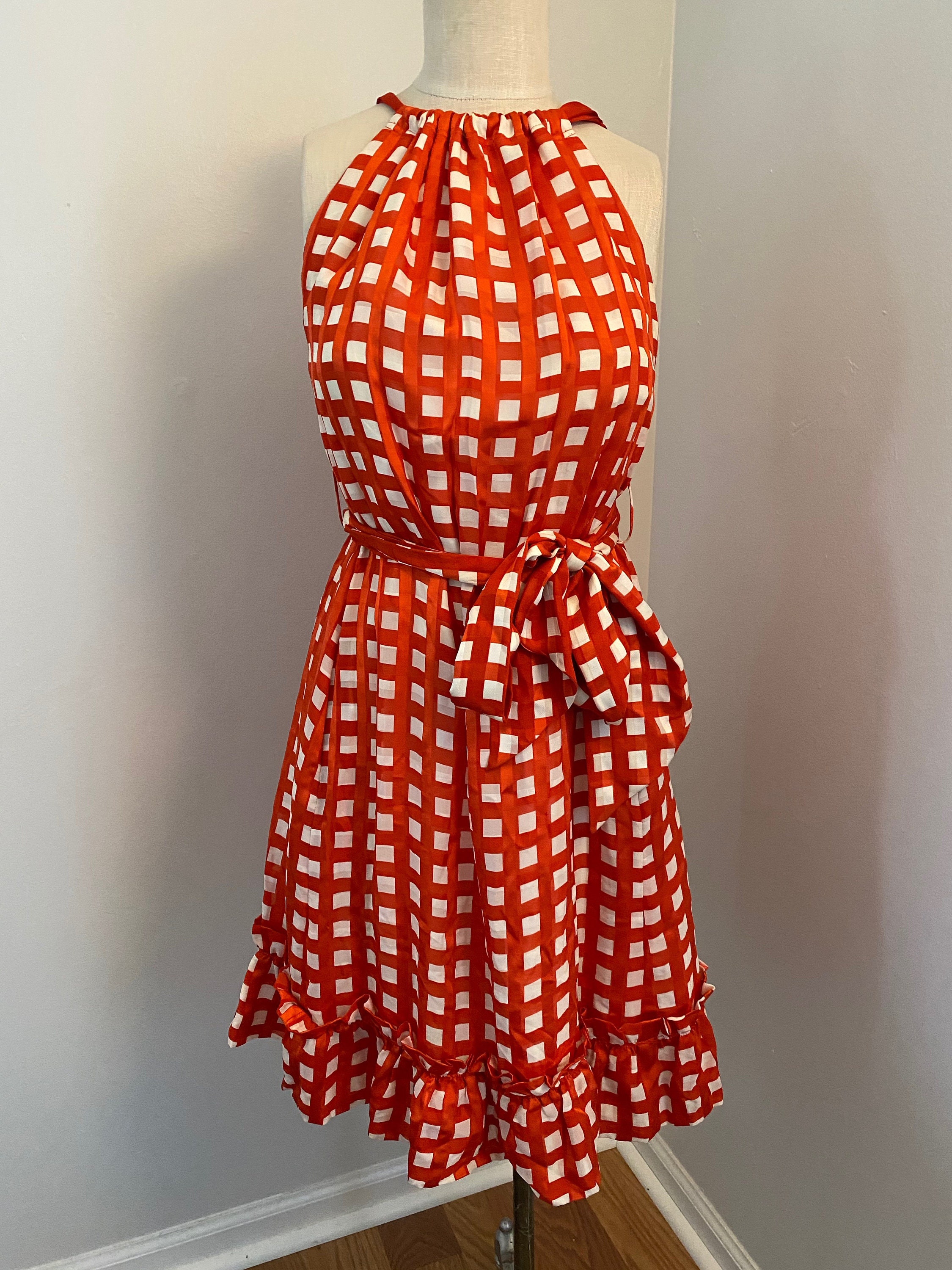 Marc Jacobs Dress Vintage Dress Silk Dress Checkered Dress - Etsy