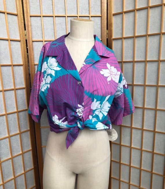 Vintage Shirt, Hawaiian Shirt, Floral, Vintage Bl… - image 1