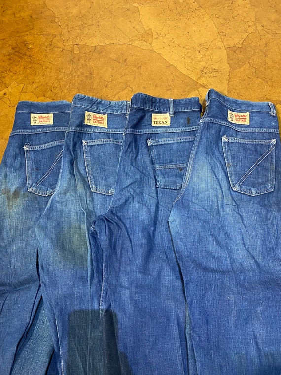 1950's Jeans, Billy The Kid Jeans, Vintage Denim, 