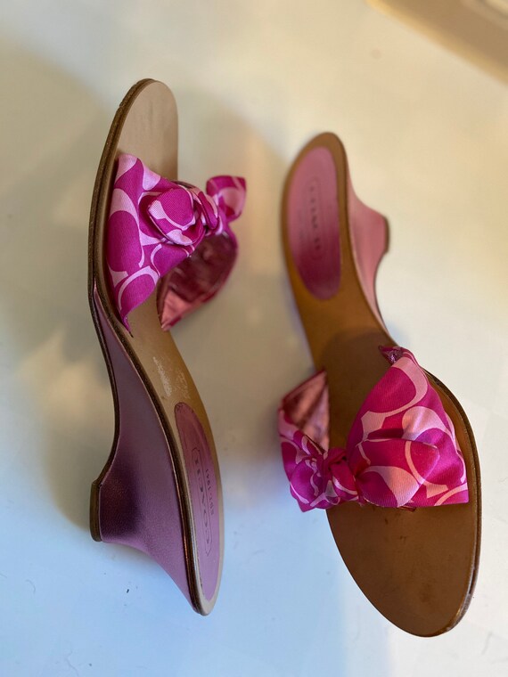 Coach Sandals, Coach Pumps, Pink Pumps, Metallic,