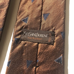 Yves Saint Laurent, Vintage Saint Laurent, YSL, Vintage Neckie, Designer Necktie