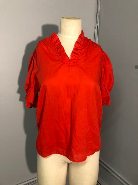 Vintage blouse, Red Shirt, Vintage Shirt, Vintage… - image 2