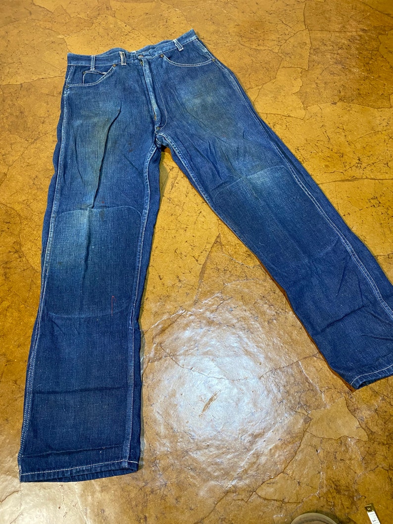 1950's Jeans, Billy the Kid Jeans, Vintage Denim, Vintage Clothing Etsy