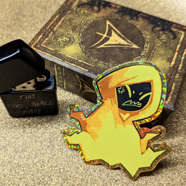 Hastur The King In Yellow 3" Holographic Sticker